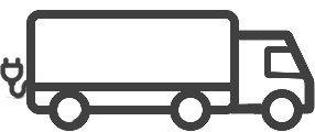 electric truck icon